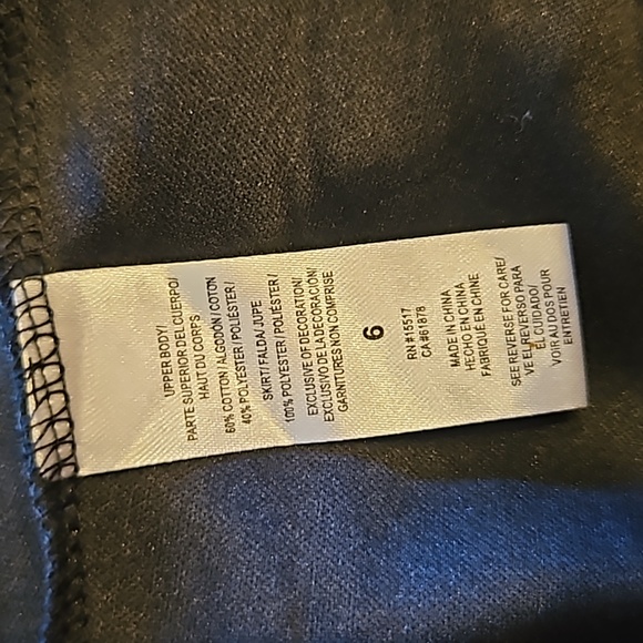 NWT Disney Minnie Mouse Girl's Long-Sleeve Black Gold Sparkles Tutu Dress Sz: 6 - Picture 5 of 8